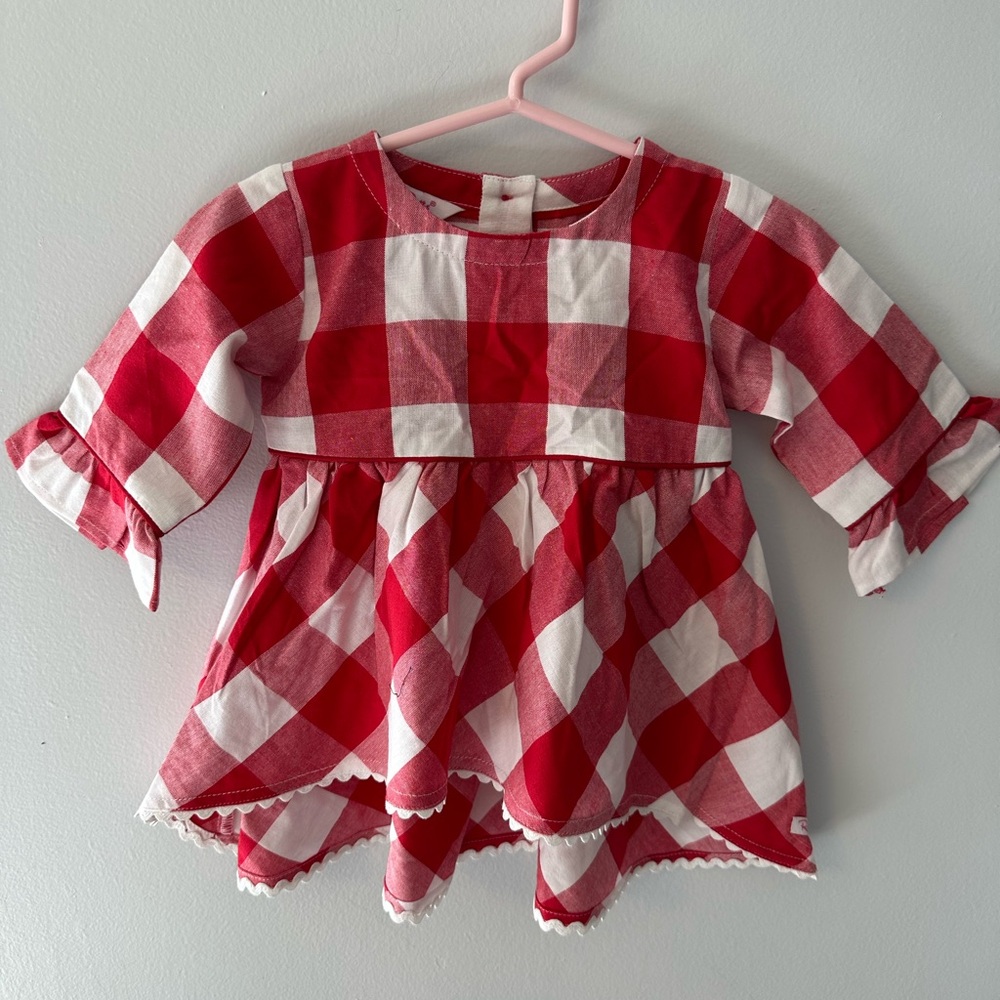 Ruffle Butts Red and White Dress